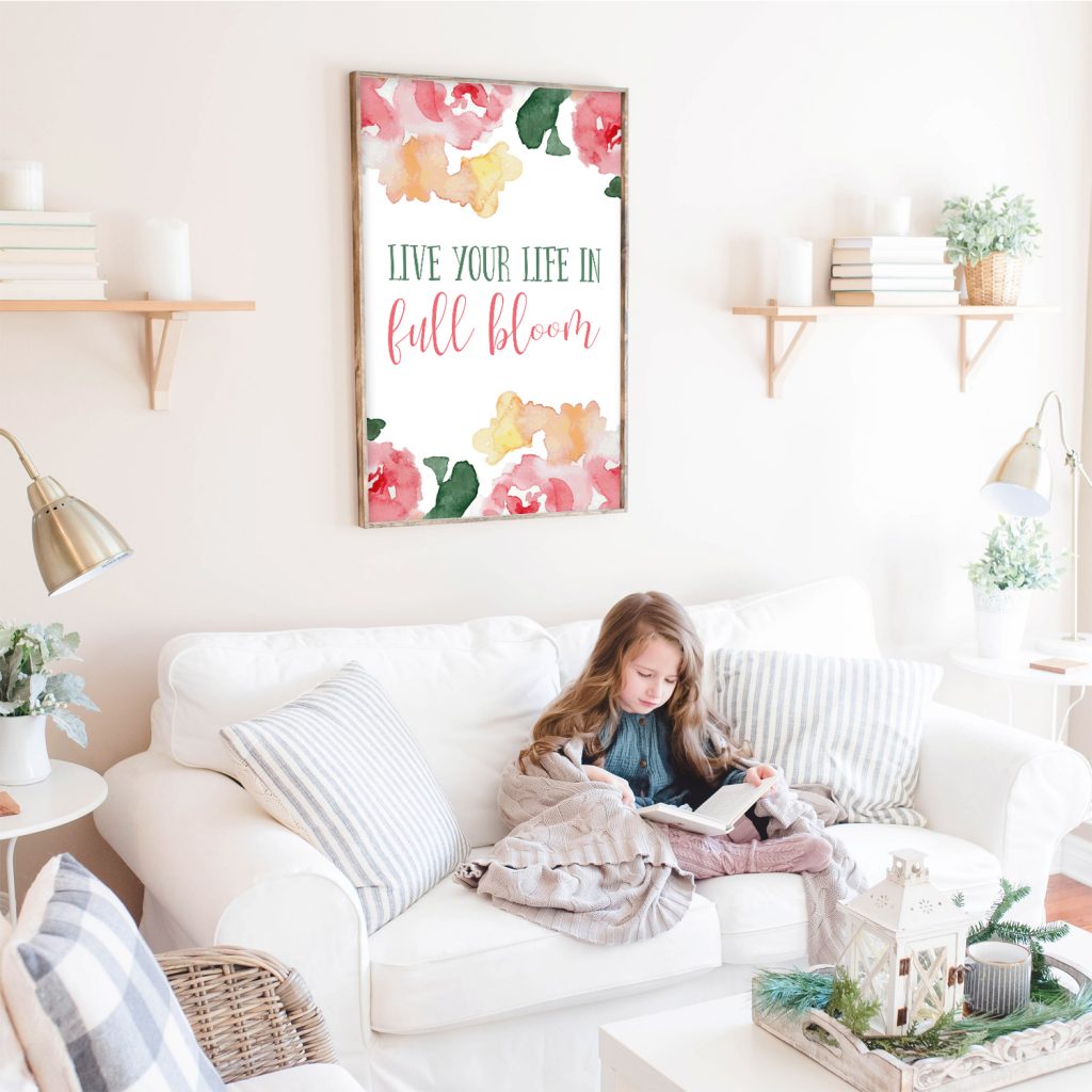 Live Your Life in Full Bloom Print – Southbound Market